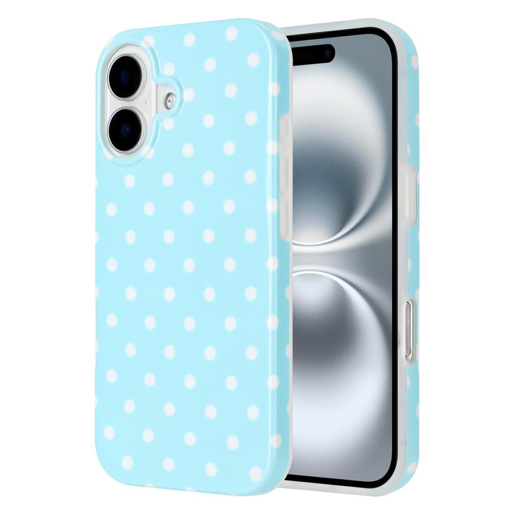 For iPhone 16 Plus Case Dot Design IMD TPU Phone Back Cover