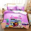 Set Biancheria da Letto Casa delle Bambole Gabby Set da Letto Stampato con Federa Copripiumino Morbido Singolo Matrimoniale Queen Super King Size Adulti Bambini