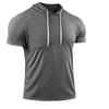 Men S Summer Casual Short Sleeve Hooded T Shirt For Fitness