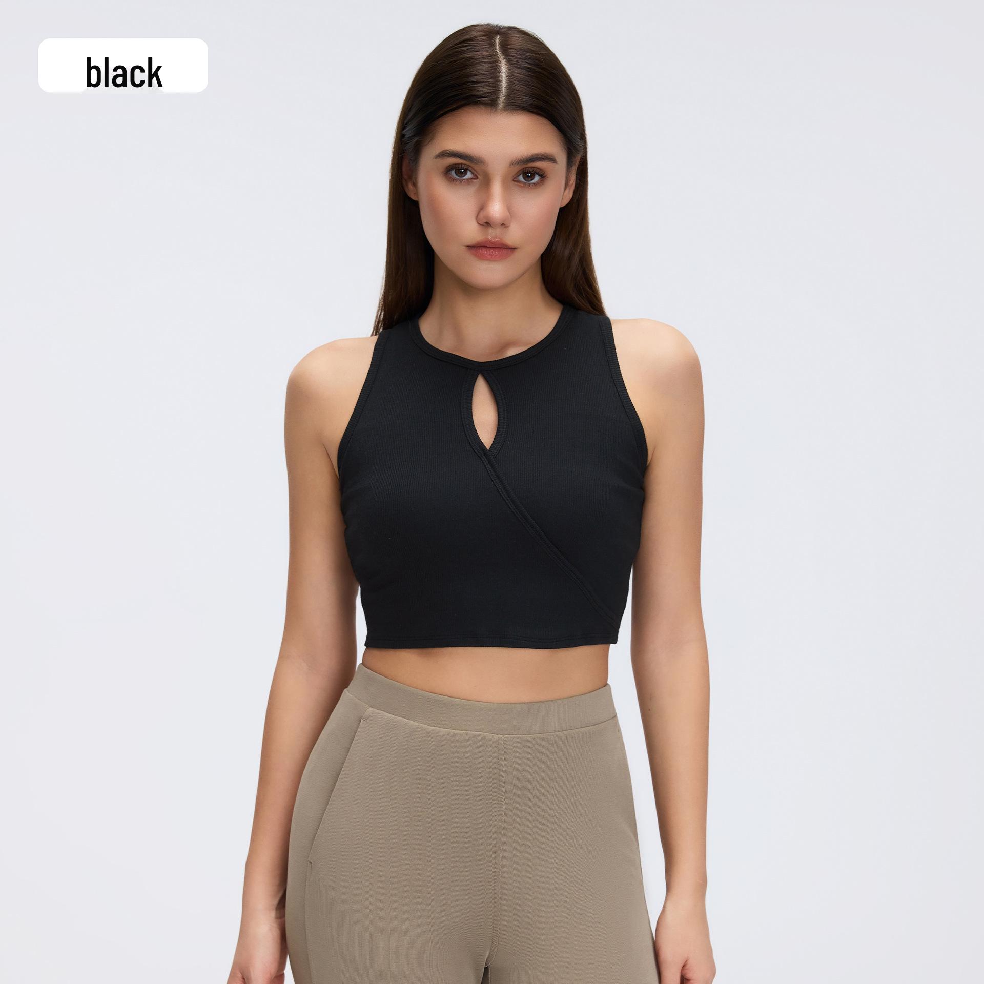 

Women s Yoga Tank with Built-in Bra: Modal, Skin-Friendly, Breathable Fitness Top D26046 10