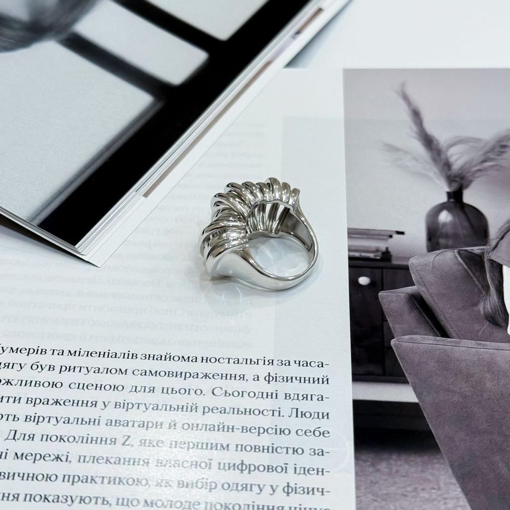 Silver Ring Without Stones, Product Weight 11.63 G (2175322)