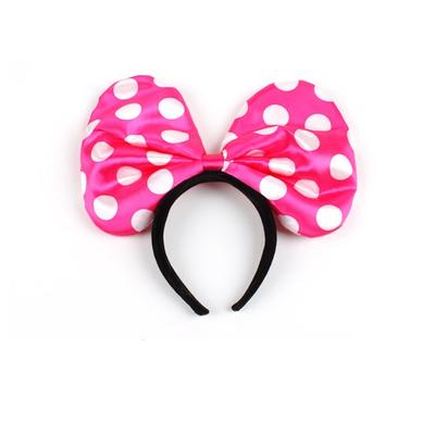 Κορδέλα Μαλλιών με Πουά Κορδέλα του Λαϊκού Κόμματος (Μεγάλο), Ροζ