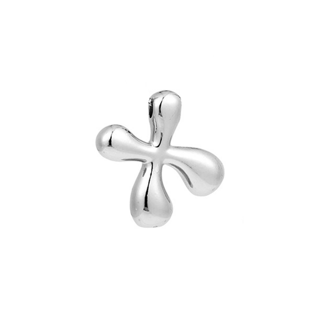 Creative A-Z Balloon Bubble Letter Pendant Necklace for Women Silver Plated Chunky Stainless Steel Necklaces  Gift