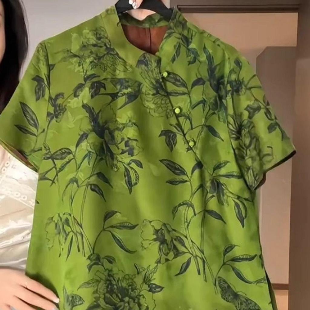 2025 Summer Models Are Beautiful In Summer, with Short Sleeves and Huge Good-looking Thin Printed T-shirt Tops for Women