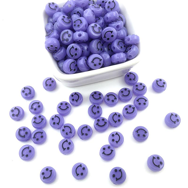 15-Compartment DIY Jewelry Kit: Colorful Smiley Face Acrylic Beads for Handmade Accessories