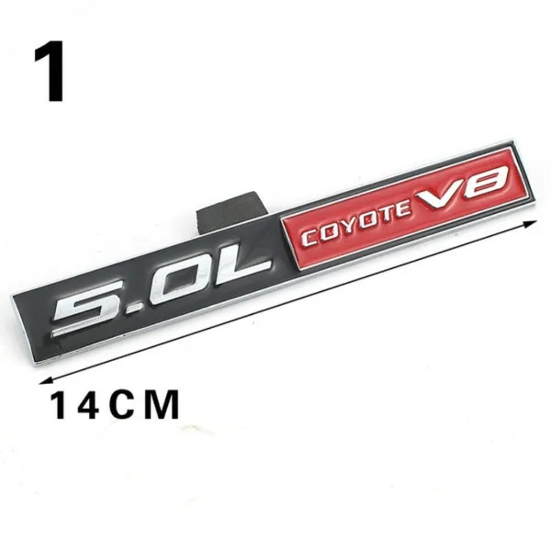 

1 шт. 3D металлическая эмблема автомобиля 5.0L 5.7L 6.0L 6.8L LS1 LS2 LS3 LS6 COYOTE V8, значок на корпусе, наклейка на багажник, наклейка для D/odge J/EEP C/hevrolet F/ord и т. д. 1