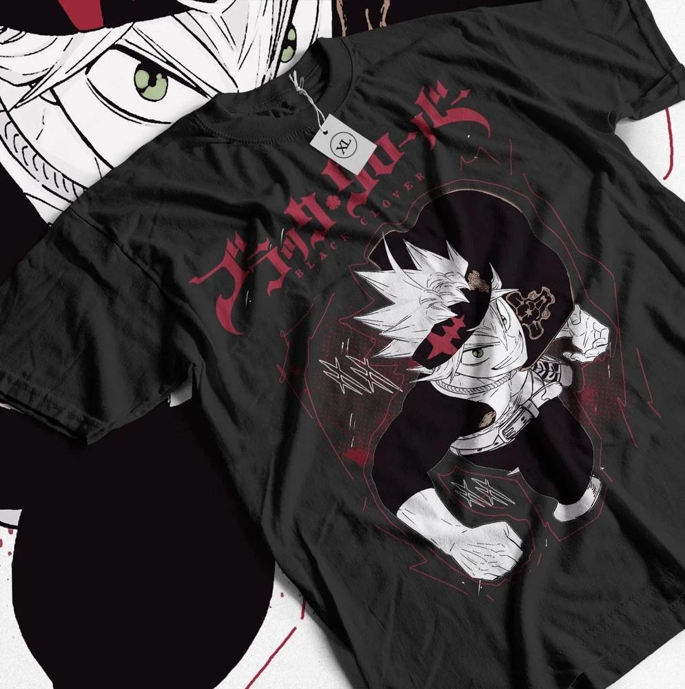 Anime Unisexga Black Clover Asta Yuno Horror T Shirt S