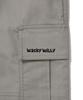 WACKY WILLY Parachute Cargo Pants Light Grey