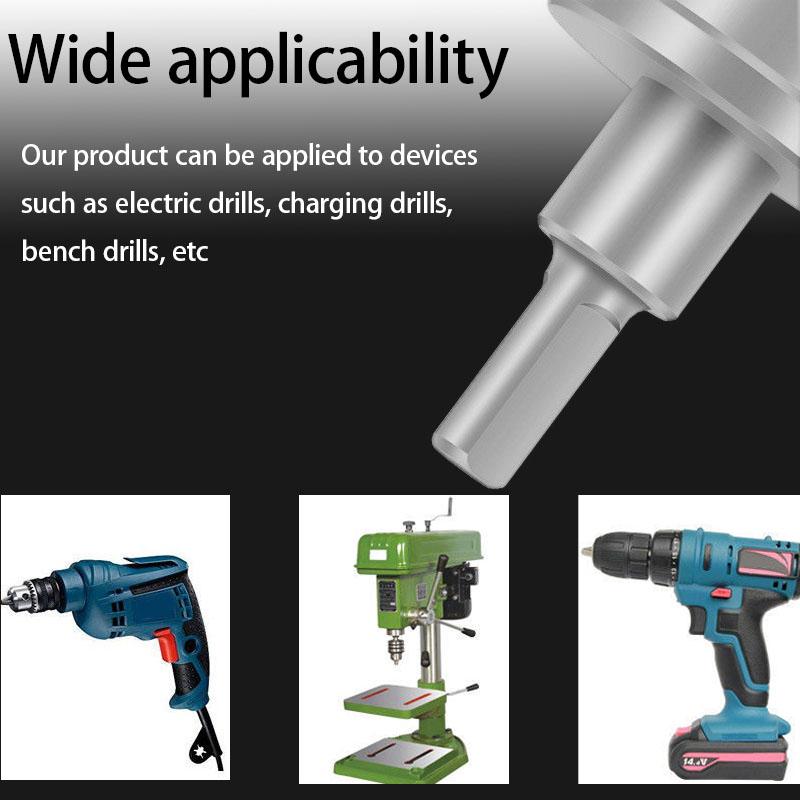 Lochsäge, 30 mm Hartmetallbohrer mit Zentrierbohrer, Fräser für Hartmetall, Edelstahl, Baustahl, Aluminiumlegierung, Kupfer, Eisen, Kunststoff und Fiberglas