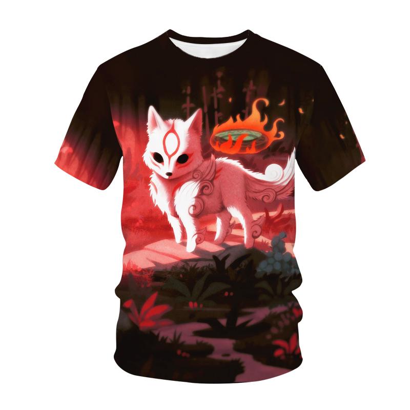 Kawaii Animals Foxes 3D Printed Kids T Shirt Fashion Casual Cartoons T-shirt Boys Girls Children's Clothing for Girls