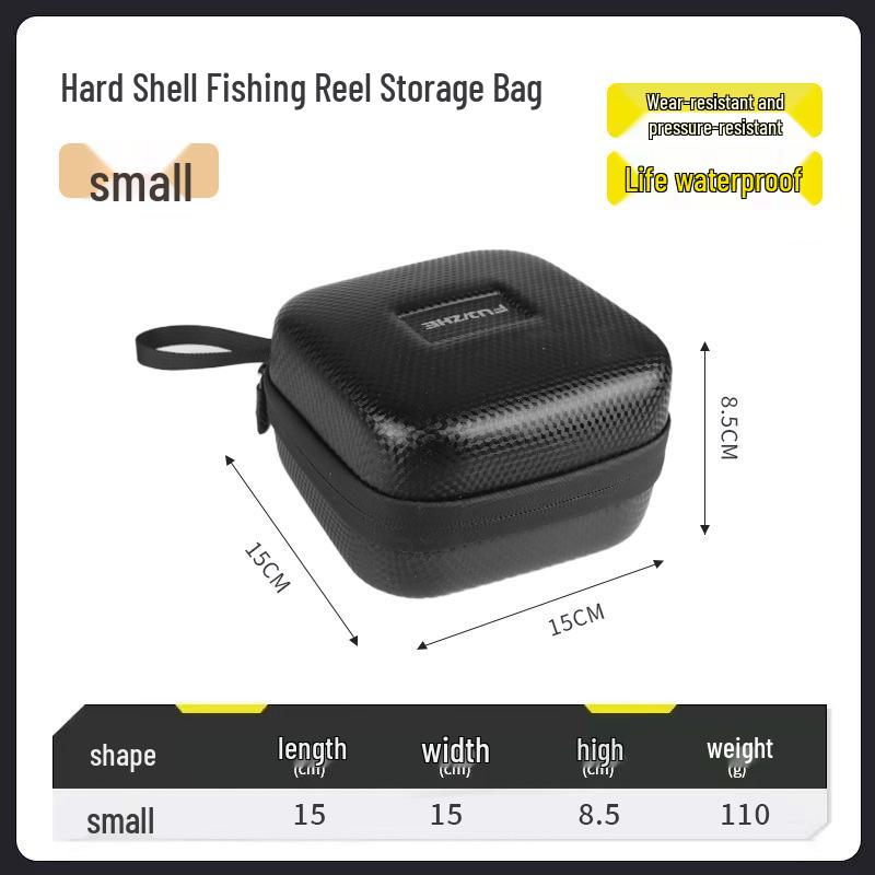 Universal Waterproof Fishing Reel Storage Bag - Portable Hard Shell Fishing Reel Storage Bag