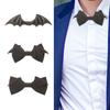 Unisex Halloween Bowtie with Adjustable Strap Batwing Necktie Cosplay Costume