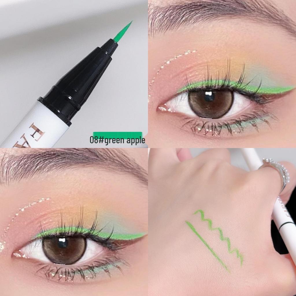 Huaxueer Quick-Dry Waterproof Eyeliner Pen - Ultra-Fine, Smudge-Proof, Long-Lasting Color for Cosplay and Stage Makeup