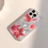 Pink Floral Pattern Phone Case For Samsung Galaxy S26 S24 S25 S23 Ultra S22 S21 Plus FE A15 A34 A35 A50 A54 A55 Back Cover