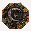 Bat MoonThemed Automatic Opening and Closing Umbrella 8 Ribs, Suitable for Leisure and Going Out, Outdoor Accessory, Gothic Style, Fashion