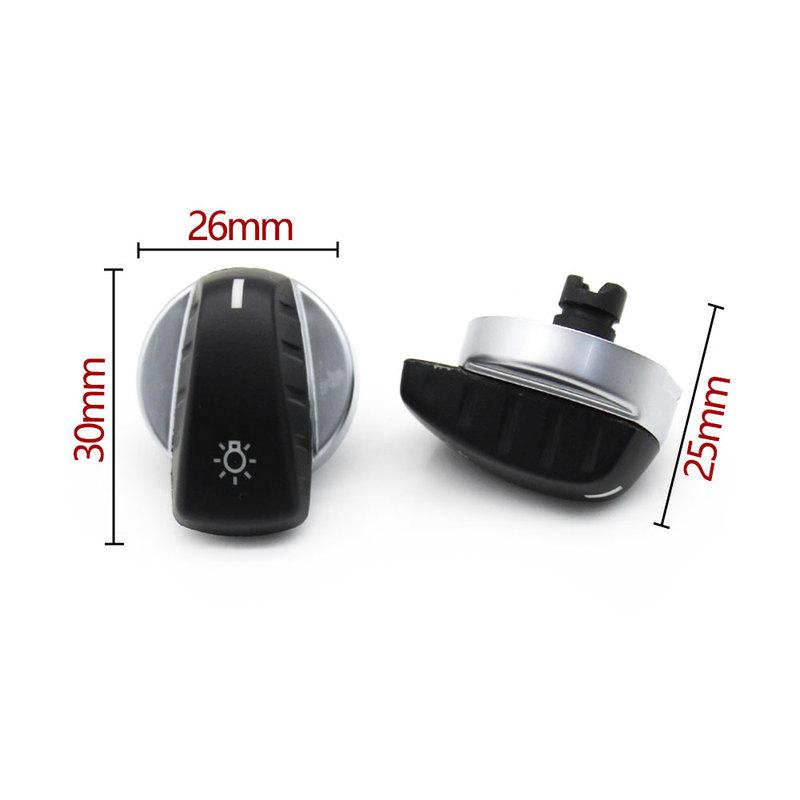 Car Headlamp Switch Rotary Knob Button Cap For BMW 5 Series E60 X5 X6 E70 E71 E72 2007 2008 2009 2010 61319134725 61319134730