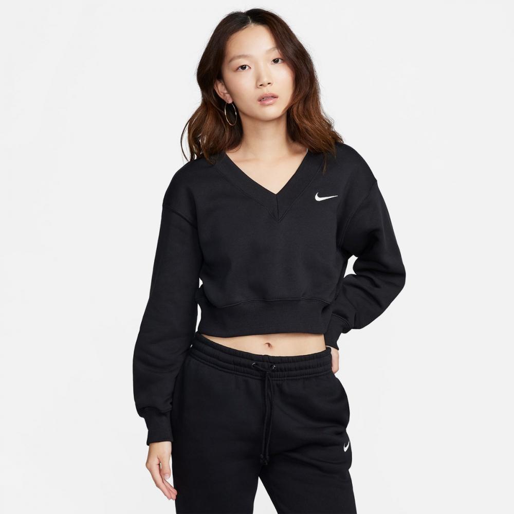

Женские кроссовки Nike Sportswear Phoenix Fleece Crop V-образным вырезом FN3652-010