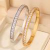 Titanium steel , square moissanite light luxury  for women, European and American fashion niche high-end .