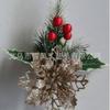 Christmas Needles, Red Berries, Christmas Flowers, Christmas Tree Ornaments And Props