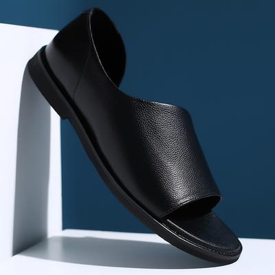 Herrensandalen 2025 neue Ledersandalen Herrenleder Sommerbekleidung Römisch Sport Freizeit Strandschuhe Trend