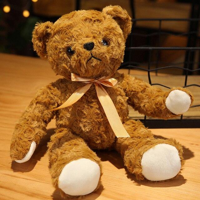 Kawaii Hug Sweater Teddy Bear Plush Dolls Lovely Bear with Clothes Holding Heart Pillow Nice Wedding Valentine 'S Gifts