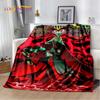 Cartoon H-Helluva Boss Blitzo H-Hazbin Hotel Soft Flannel Blanket for Bed Bedroom Sofa Picnic,Throw Blanket for Outdoors Leisure