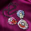 Exaggerated Statement Necklace For Women Bohemian Multicolor Stone Necklaces Big Discount Fashion Jewelry Clearance Sale