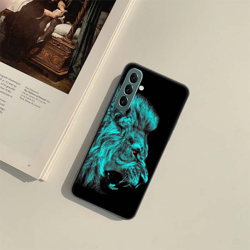 Lion Alpha Male Cub Phone Case For Samsung A55 A35 A25 A15 A54 A34 A24 A14 A70 A71 A50 A51 A17 A05S Galaxy A40 A41A30 A31 A20S A