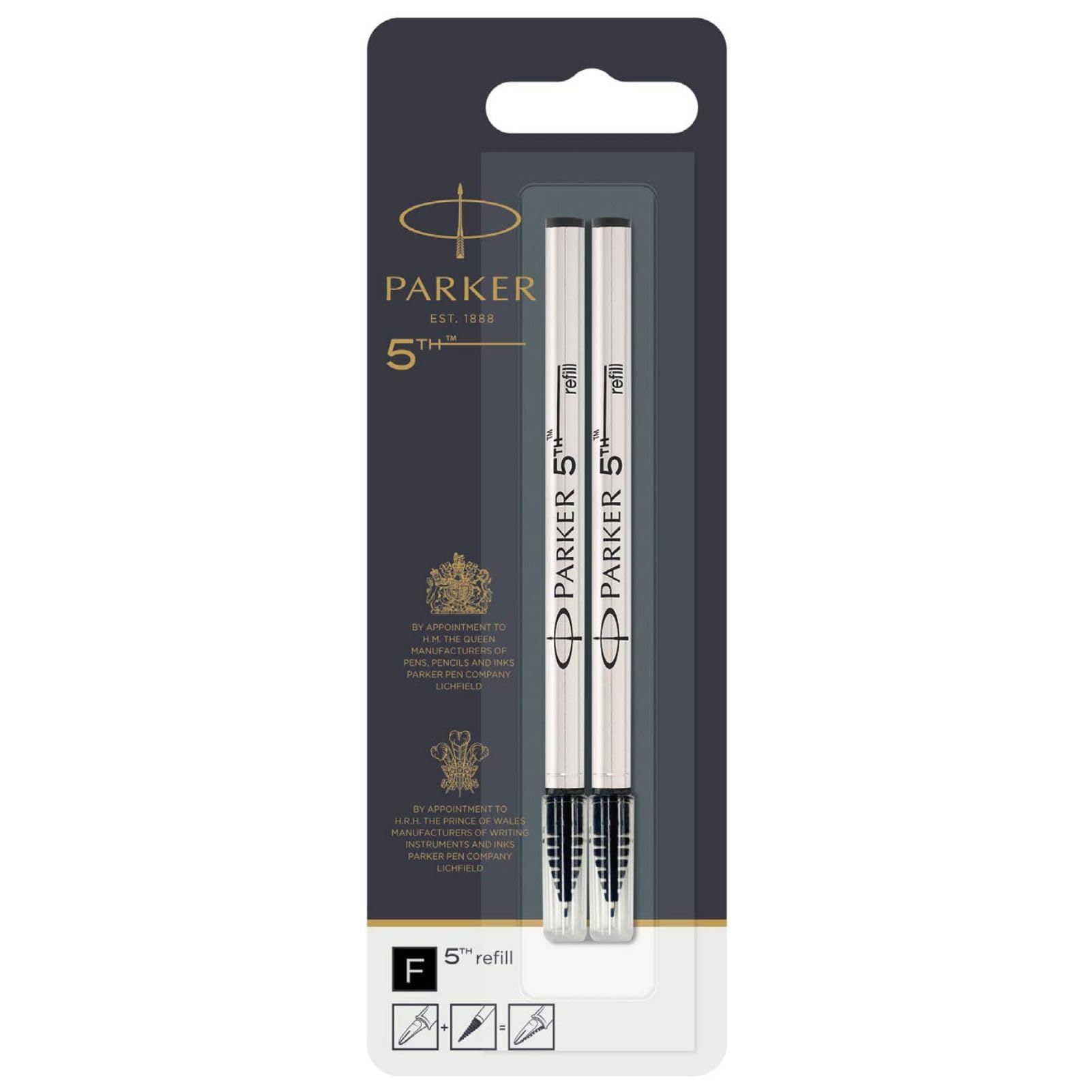 

PARKER 5-й сменный стержень, черный F, 2 шт. 21 65358