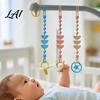 BPA-free Pacifier Leash Silicone Clip with Teether for Infants BPA-Free Chewable Baby Anti-Drop Holder Non Metallic Chain 0-24 Months Boil-Safe