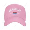 Unisex Baseball Cap Paraguay EST Independence Day Wild Sun Shade Peaked Adjustable Outdoor Caps for Unisex Women
