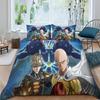 ONE PUNCH-MAN Saitama Duvet Cover Pillowcase Bedding Set Boy Girl Bedroom Decoration Children Gift Single Double Size