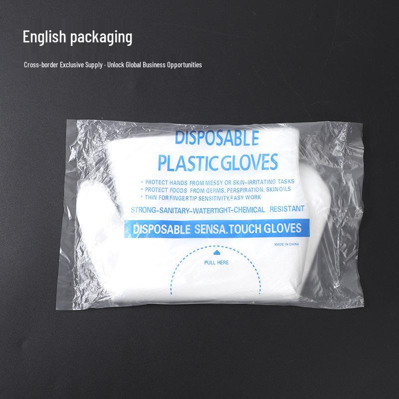 Catering Takeaway Thick Disposable Food-Grade PE Gloves - 100 Bags