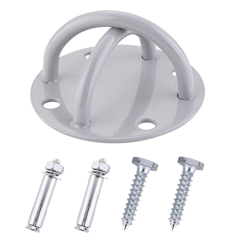 4-Hole Ceiling Mount Plate Aerial Yoga Hammock Swing Dance Chair Heavy Duty Steel Bracket With Screws