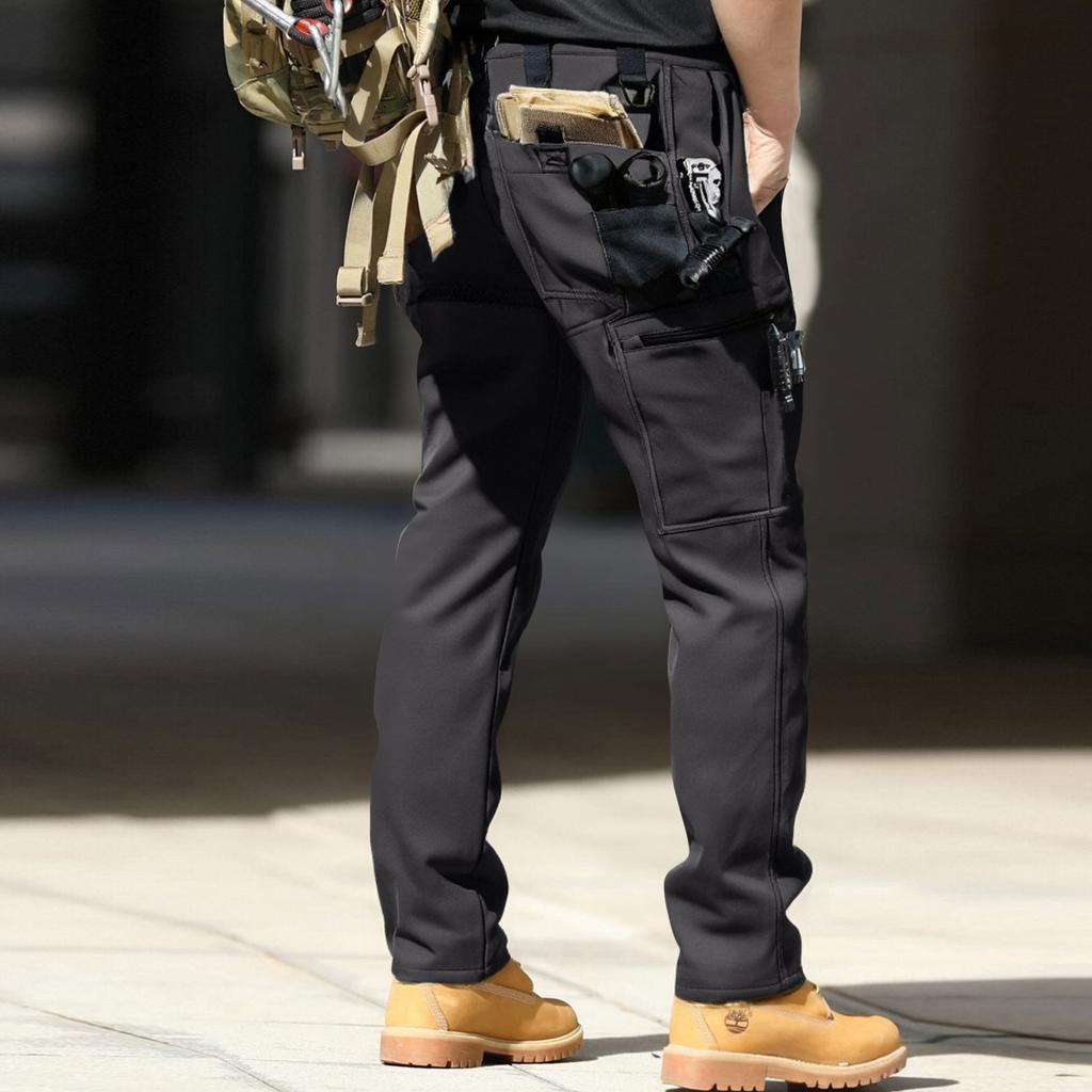 Herren Wasserdichte Ripstop Cargohose - Mehrere Taschen mit Reißverschluss Schwerlast Für Outdoor Wandern Camping Arbeit