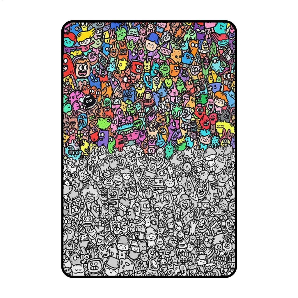 100x150cm DIY Maldecke Malen Sie Ihre eigene Decke Weiches Gemütliches Fleece Zeichenmatte Waschbar Wiederverwendbar Gemütliche Wohnkultur Decke