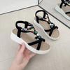 Fashion 2025 New  Summer Sandals  Bohemia Beach Flat Casual Sandals Leisure Female  Slip On Sandalias