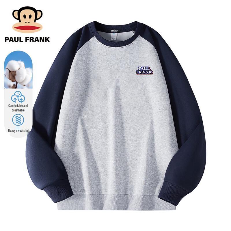 Paul Frank Men's Color Block Raglan Crewneck Sweatshirt
