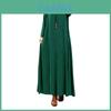 Elegant Plus Size Women Cotton Long Sleeve Vintage Kaftan Casual Maxi Dress