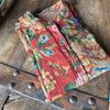 Retro Floral Double Layer Cotton Gauze Loose Fit Shirt - 1962 Yan Qing