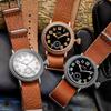 THORN T013 Retro Luxury Watch Sapphire Bubble Glass ST1700 Movement Luminous 5Bar Waterproof 36MM Men's Mechanical Watch