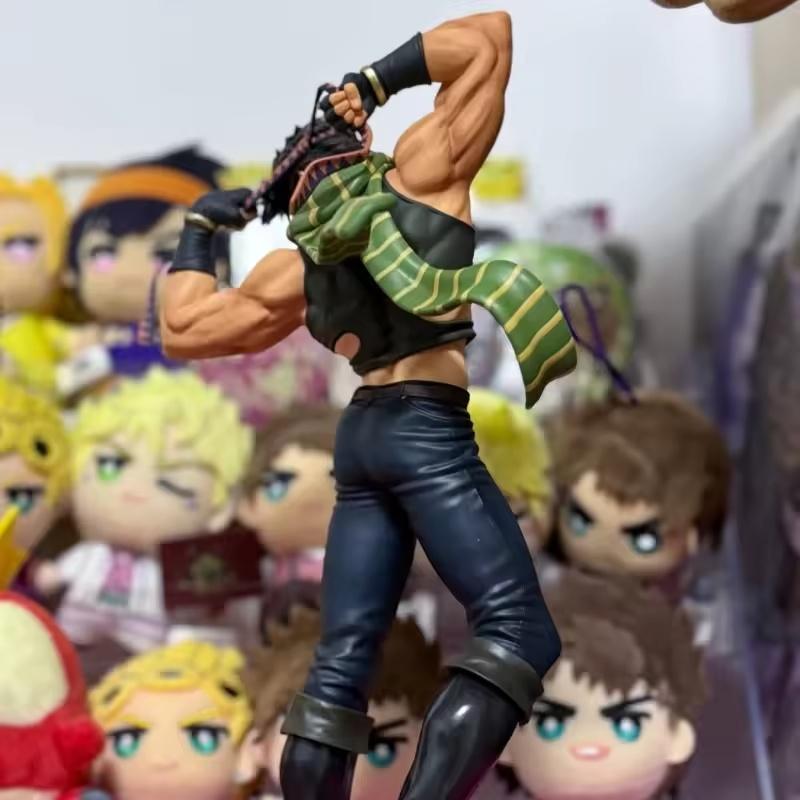 Jojo'S Bizarre Adventure Josef Joestar Action Figure Pop Culture Collectible Toy Hand-Made Er Qiao Swing Hammer Model Ornament