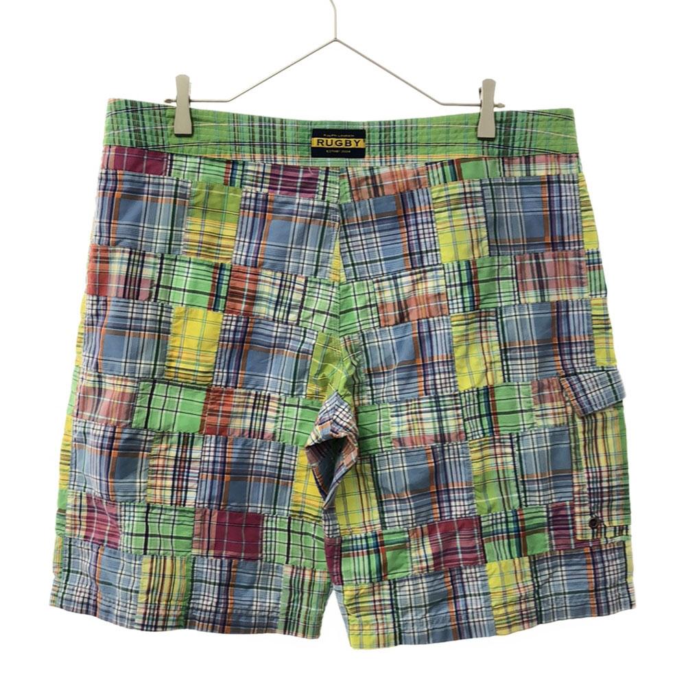 RALPH LAUREN RUGBY check patchwork Shorts W34 Surf pants Men's Used