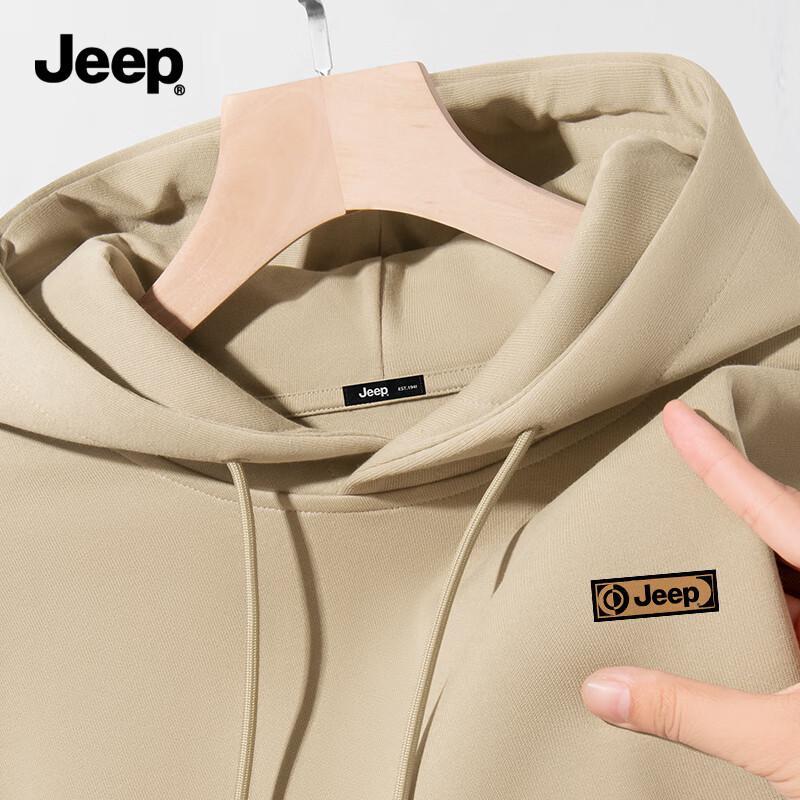 Jeep Men's Casual Hooded Pullover Sweatshirt