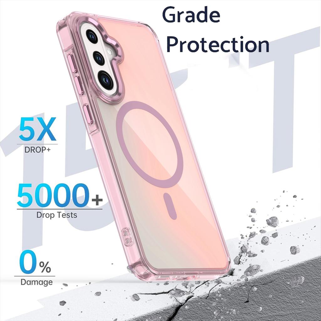 For Samsung Galaxy A56 5G Case Compatible with MagSafe Color Changing TPU Phone Back Cover