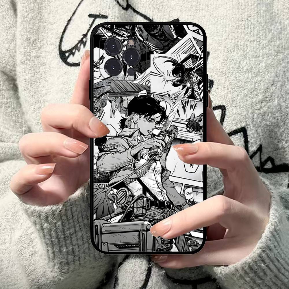 Hot Anime Attack On Titan Phone Case For IPhone 17 16 15 Plus X 14 11 12 13 Mini Pro Max Mobile Case