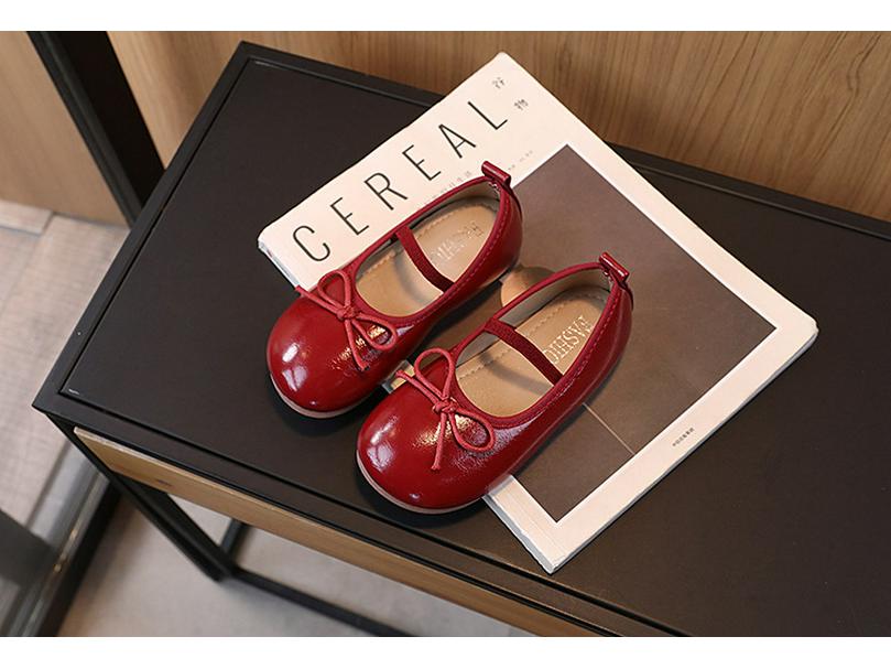 2025 Spring/Autumn Girls' Bow Leather Shoes – Stylish, Comfortable & Versatile