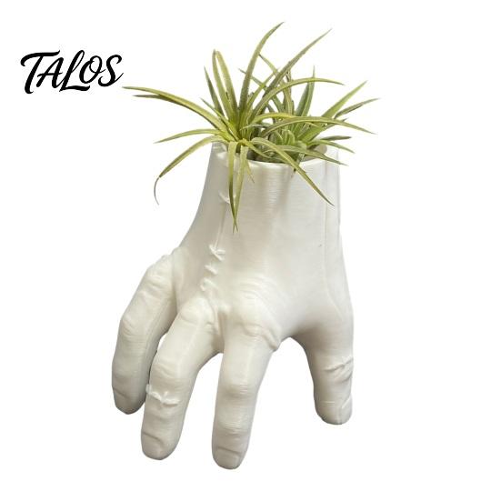 Creative Resin Plant Container Creepy Severed Hand Planter, 3D Printed Stitched Succulent Pot, Gothic Weird Funny Gesture Vase Small Flower