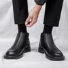 Fashion Fashion Business Boots Travel Leather Boots Men's Non-Slip Motorcycle Boots Minimalist Style Outdoor Mens Slip on Casual Shoes