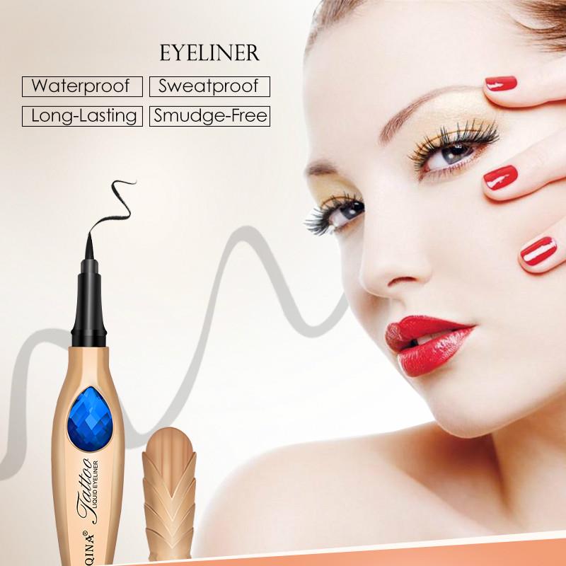 YQN Waterproof Eyeliner Pencil Liquid Eyes Eyeliners Pen Big Eye Makeup Cosmetics Tool